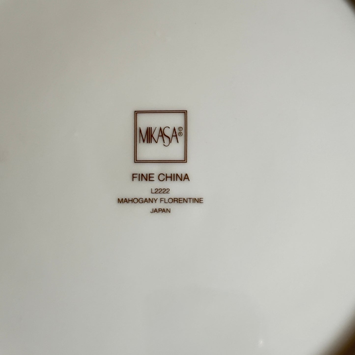 The Mikasa Fine China L2222 Mahogany Florentine Oval Platter 14 5//8 Japan