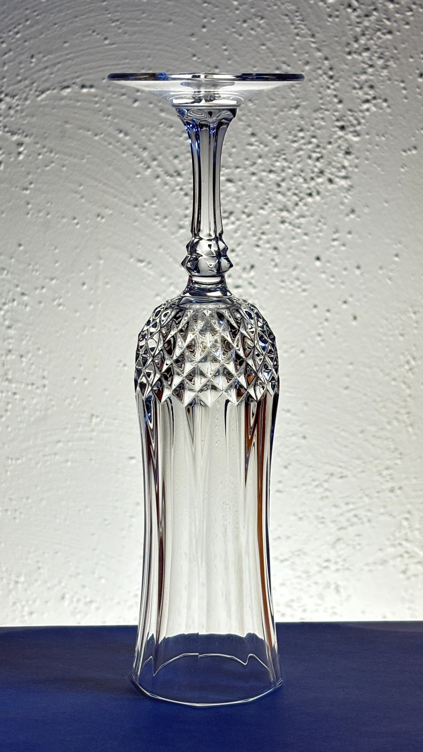 Cristal D’Arques–Durand “Longchamp” 4-Piece Set Flute-Water Goblet-Wine Glass-Cordial