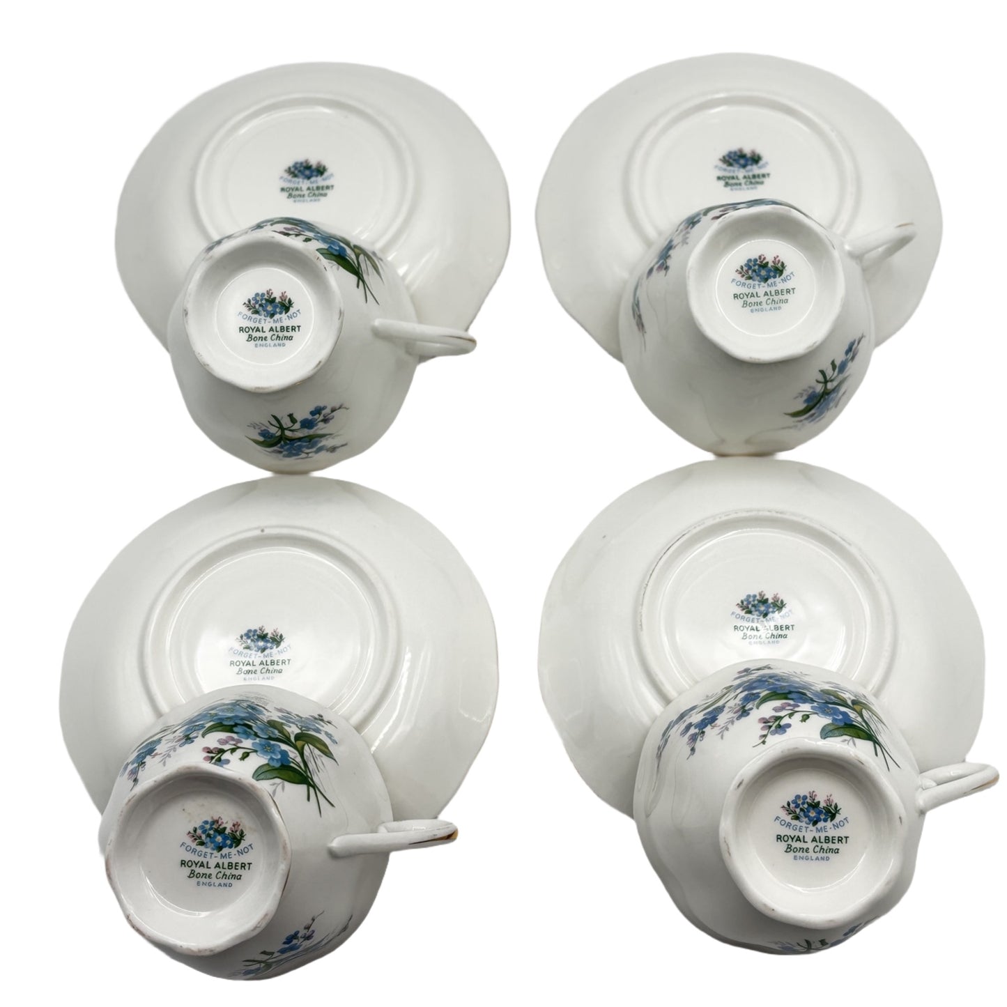 Royal Albert Tea Cup and Saucer Forget-Me-Not Pattern From The 1950's Bone China England