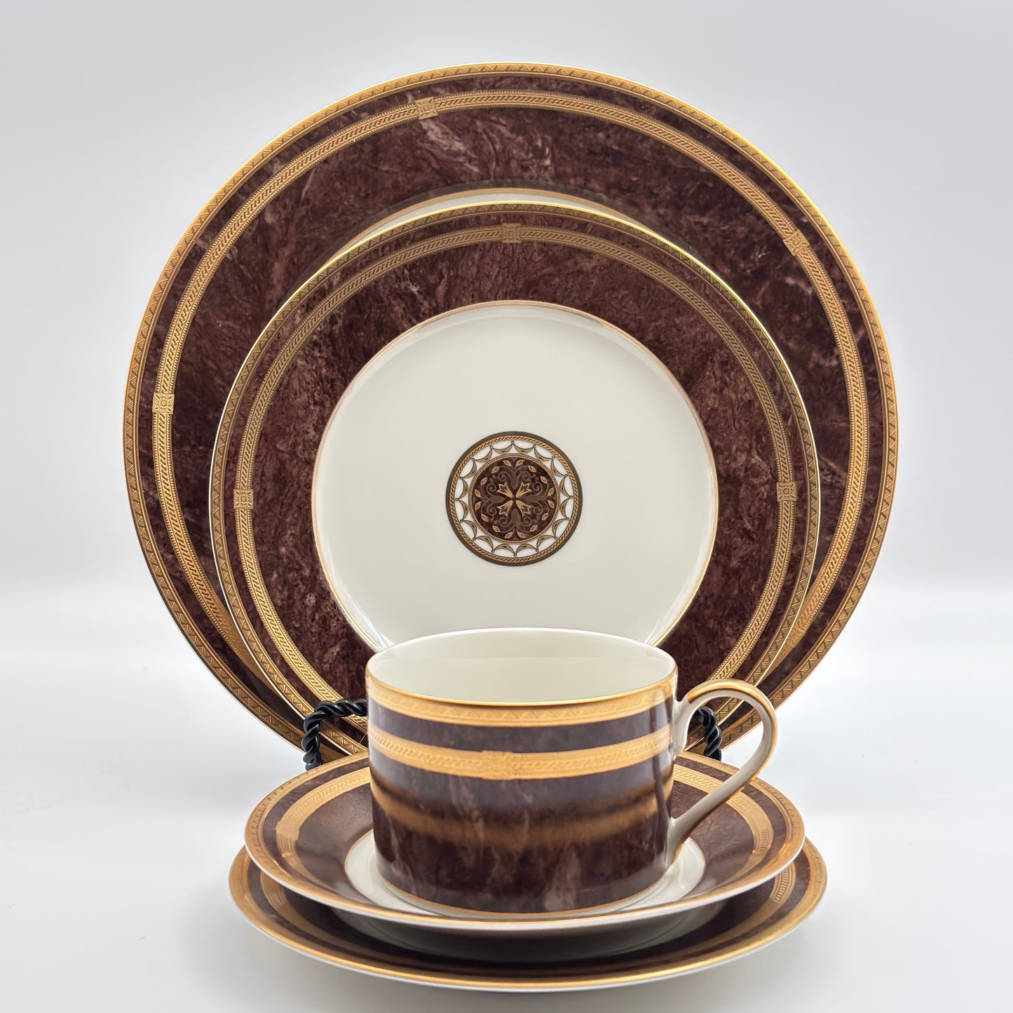 Mikasa Mahogany Florentine Five-Piece Dinner Set L2222 Japan