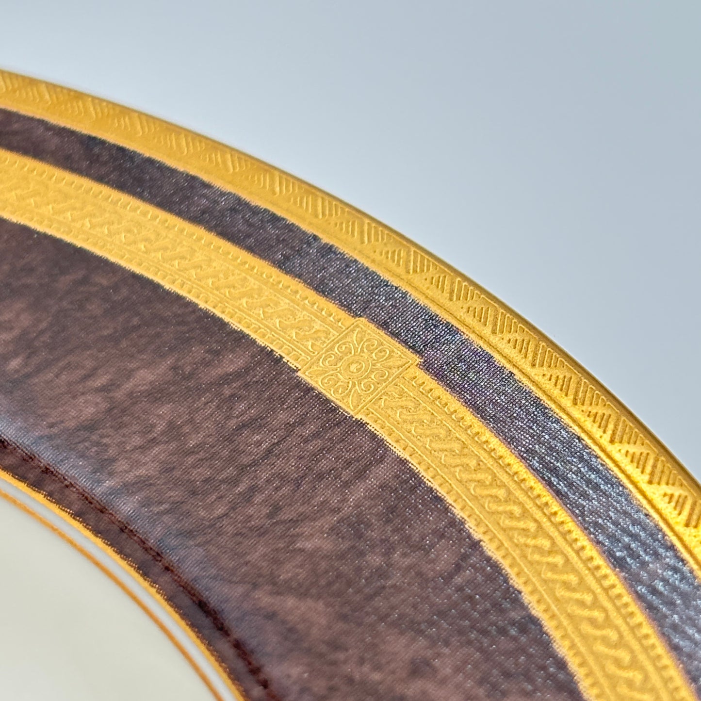 Mikasa Mahogany Florentine Salad Plate With Bamboo Handle L2222 Japan