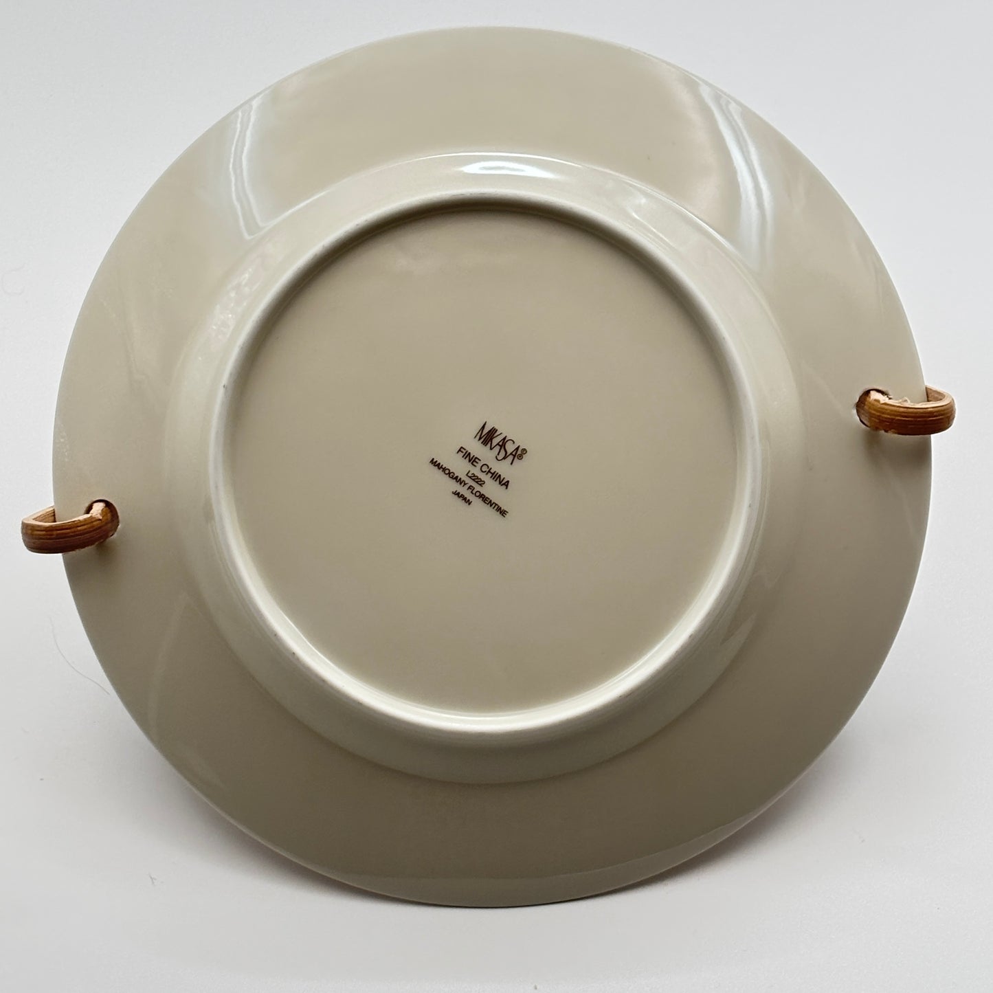 Mikasa Mahogany Florentine Salad Plate With Bamboo Handle L2222 Japan