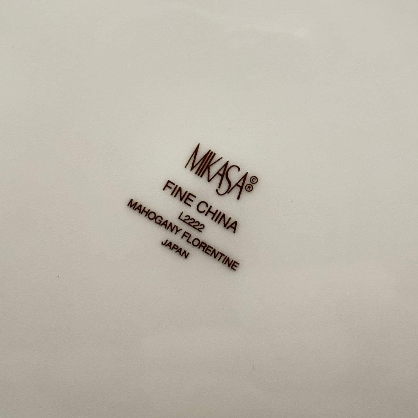 Mikasa Mahogany Florentine Salad Plate With Bamboo Handle L2222 Japan