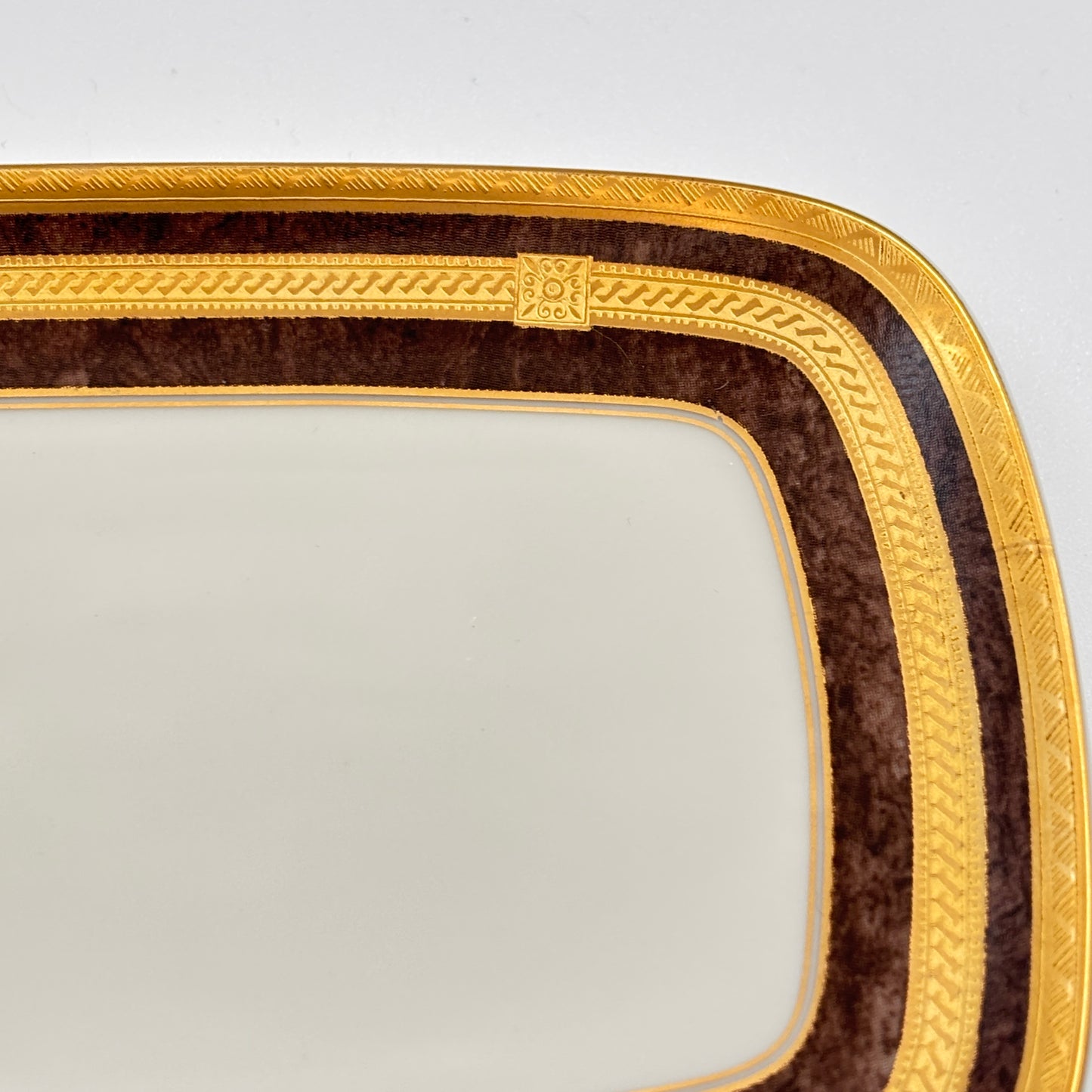 Mikasa Mahogany Florentine Butter Plate L2222 Japan.