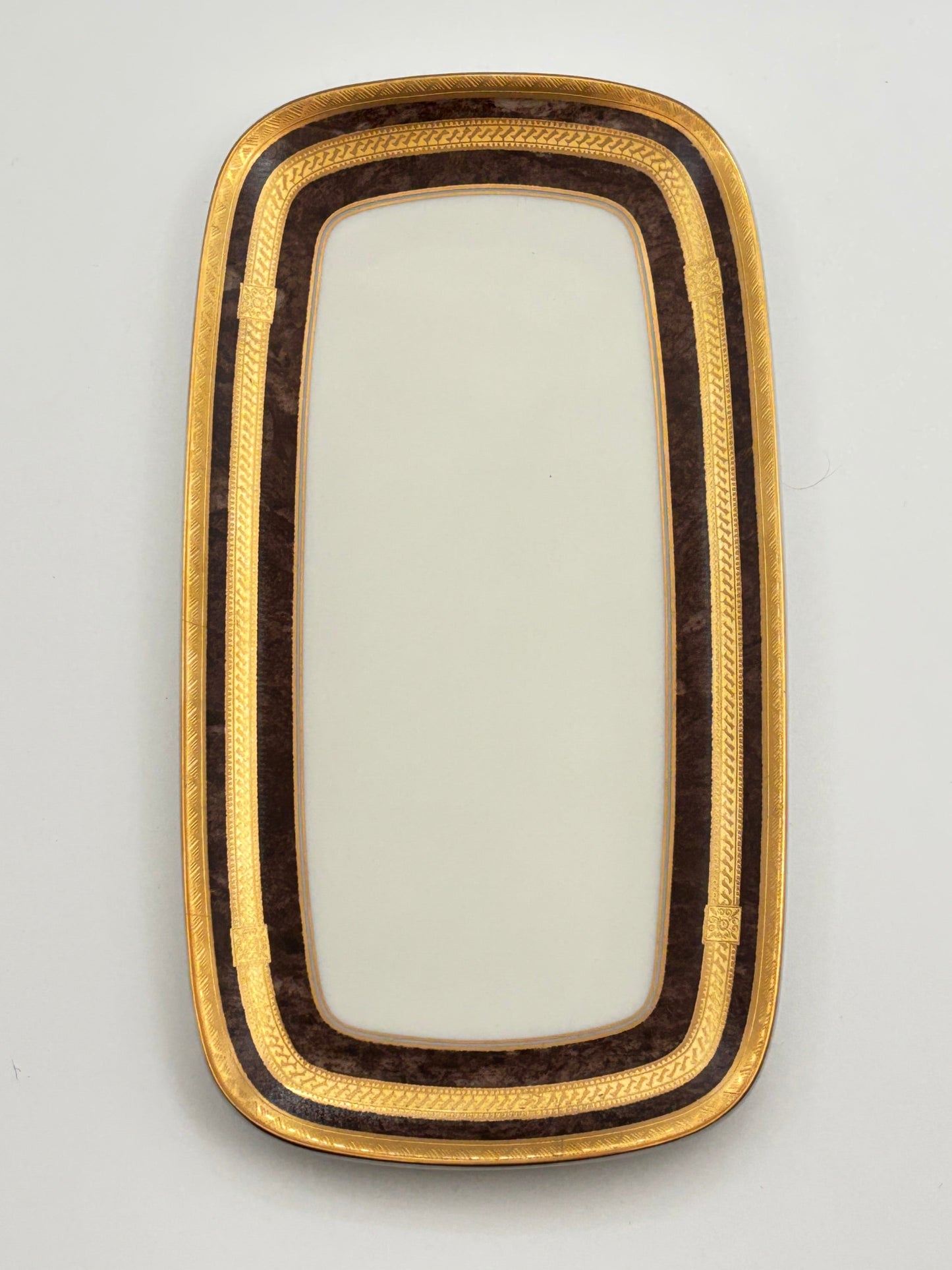 Mikasa Mahogany Florentine Butter Plate L2222 Japan.