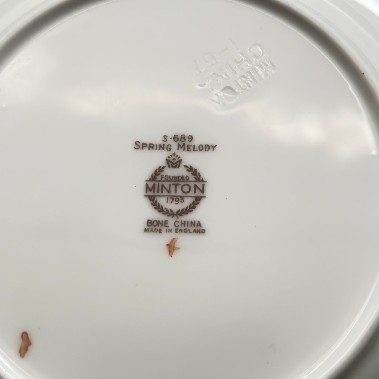 Spring Melody by Minton  Set Of 12 Bread and Butter Plates (Pattern S-689) Made in England