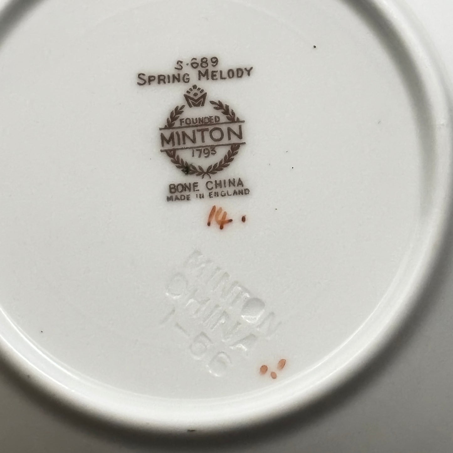 Set Of 10 Spring Melody by Minton Dessert/Fruit Bowls (Pattern S-689) Made in England