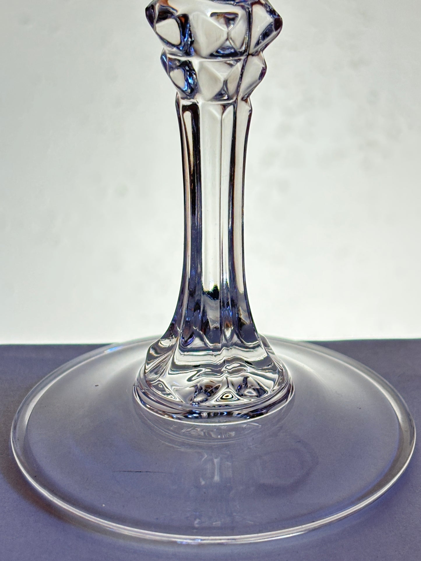 Cristal D’Arques–Durand “Longchamp” 4-Piece Set Flute-Water Goblet-Wine Glass-Cordial