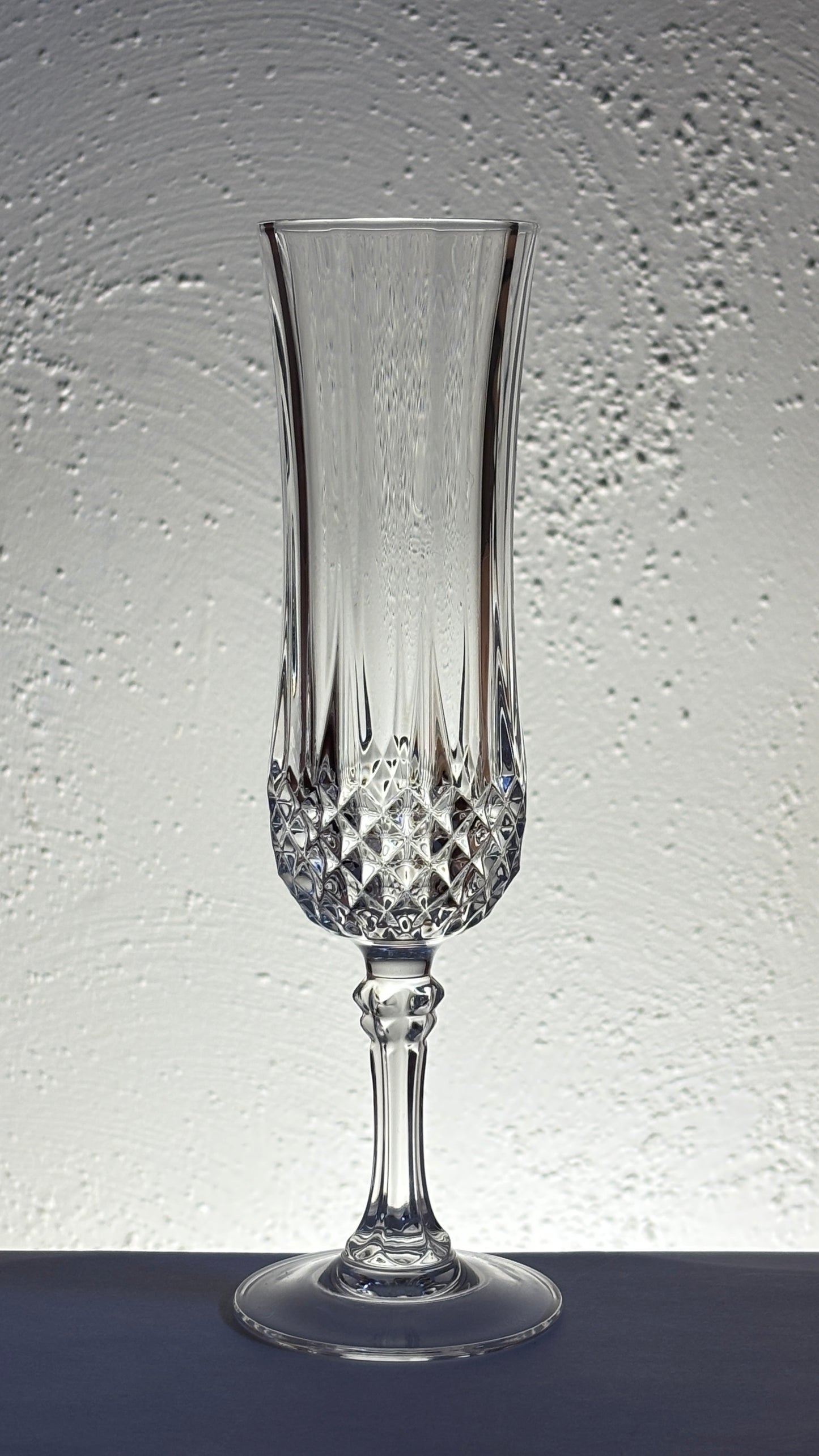 Cristal D’Arques–Durand “Longchamp” 4-Piece Set Flute-Water Goblet-Wine Glass-Cordial