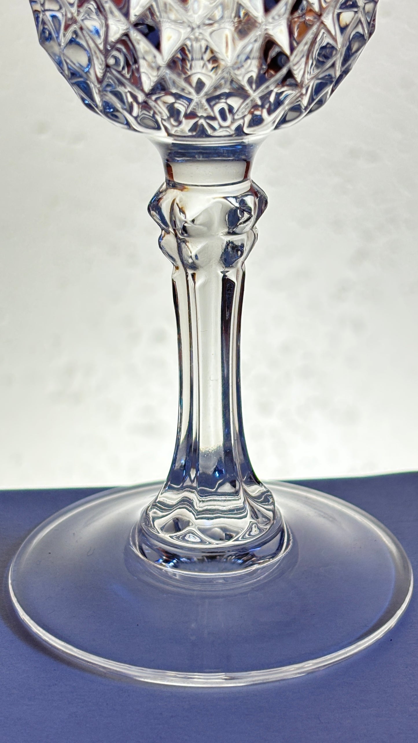 Cristal D’Arques–Durand “Longchamp” 4-Piece Set Flute-Water Goblet-Wine Glass-Cordial