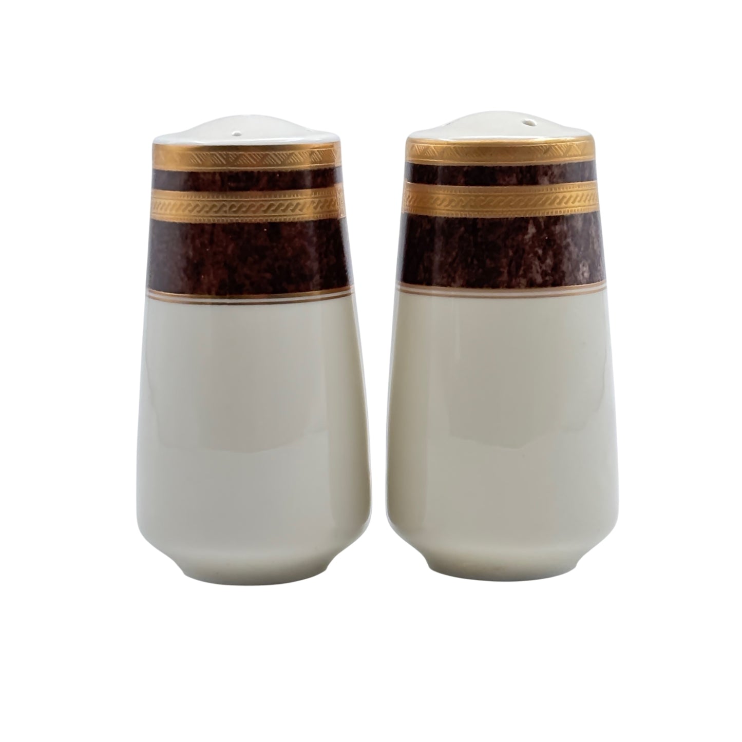 Mikasa Florentine Mahogany Salt and Pepper Set L2222 Japan.