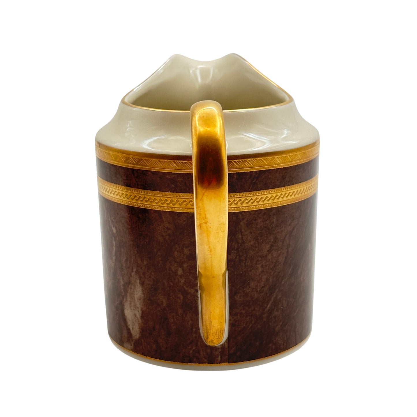 Mikasa Cream and Lidded Sugar Bowl Set – Florentine Mahogany L2222 Japan 1999-2001