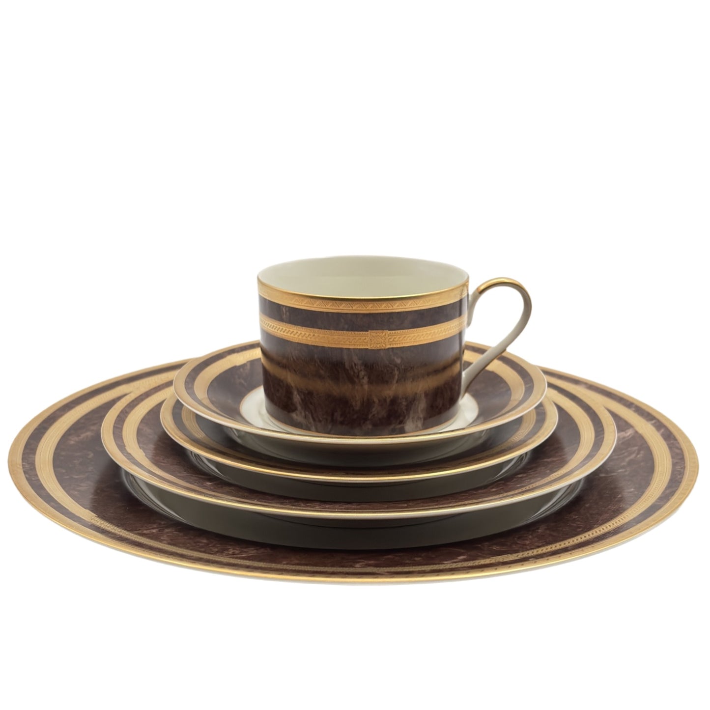 Mikasa Mahogany Florentine Five-Piece Dinner Set L2222 Japan