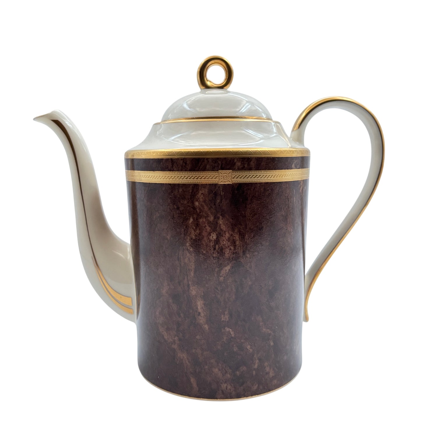 Mikasa Florentine Mahogany Coffee Pot L2222 Japan 8 7/8" with Lid