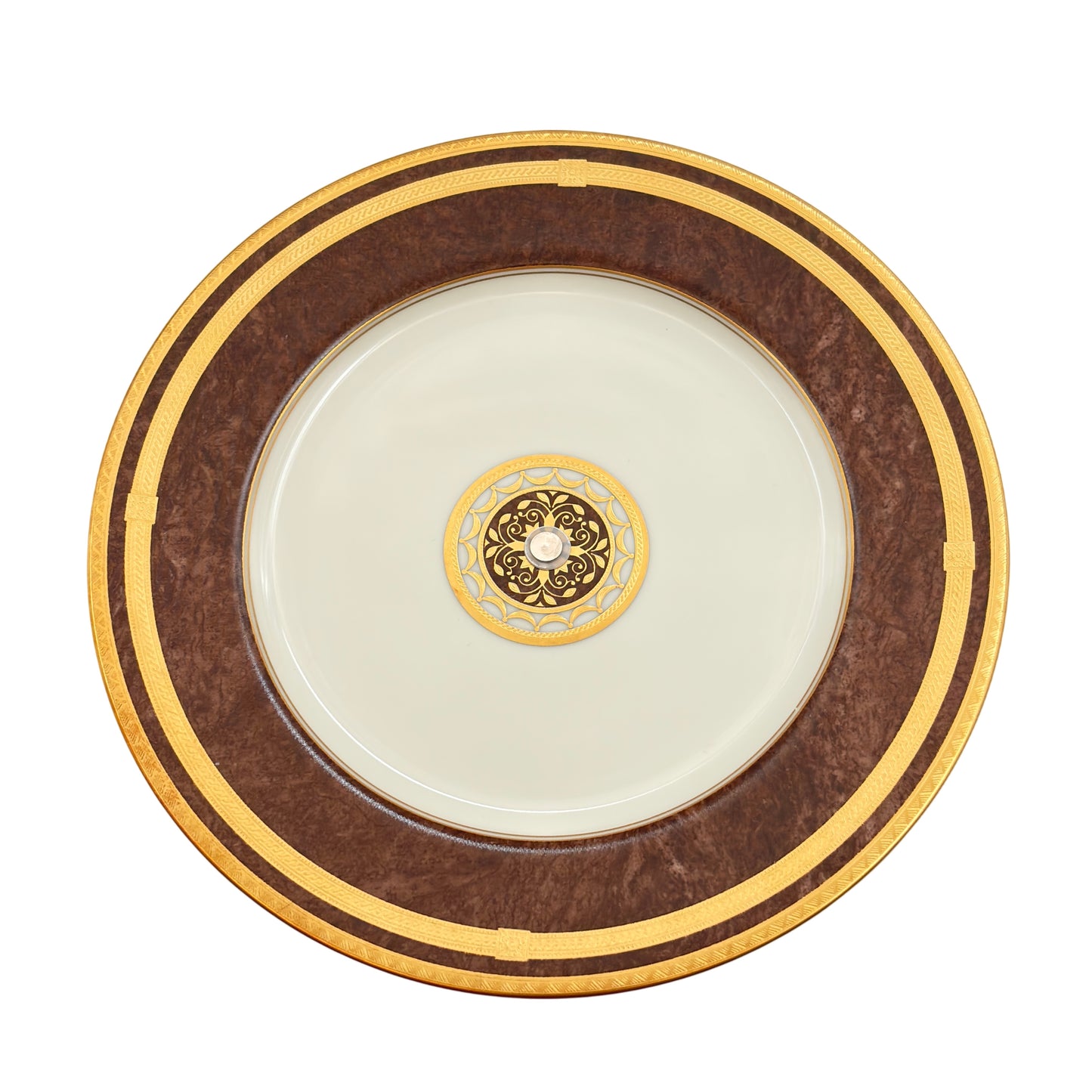 Mikasa Florentine Mahogany Pedestal Serving Plate L2222 Japan