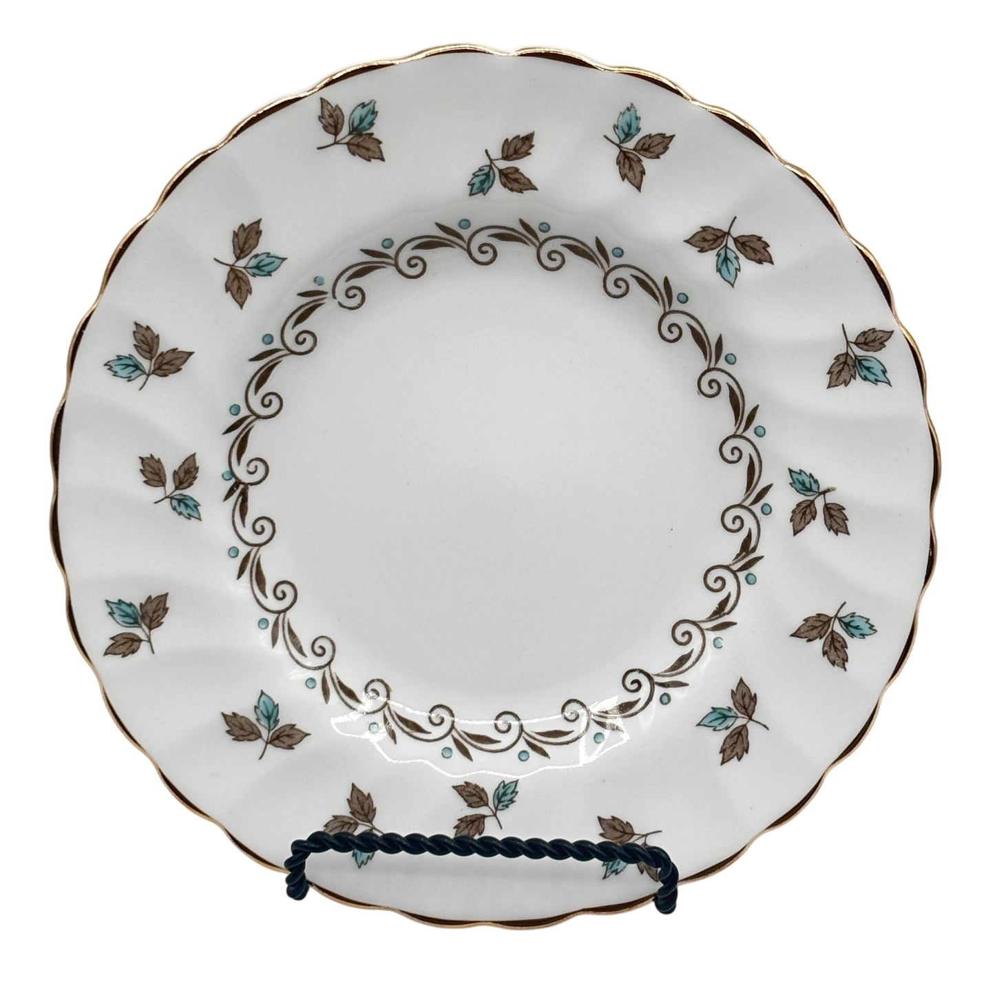 Tusscan Nanette Set of Six Salad Plates Fine English Bone China Made In England