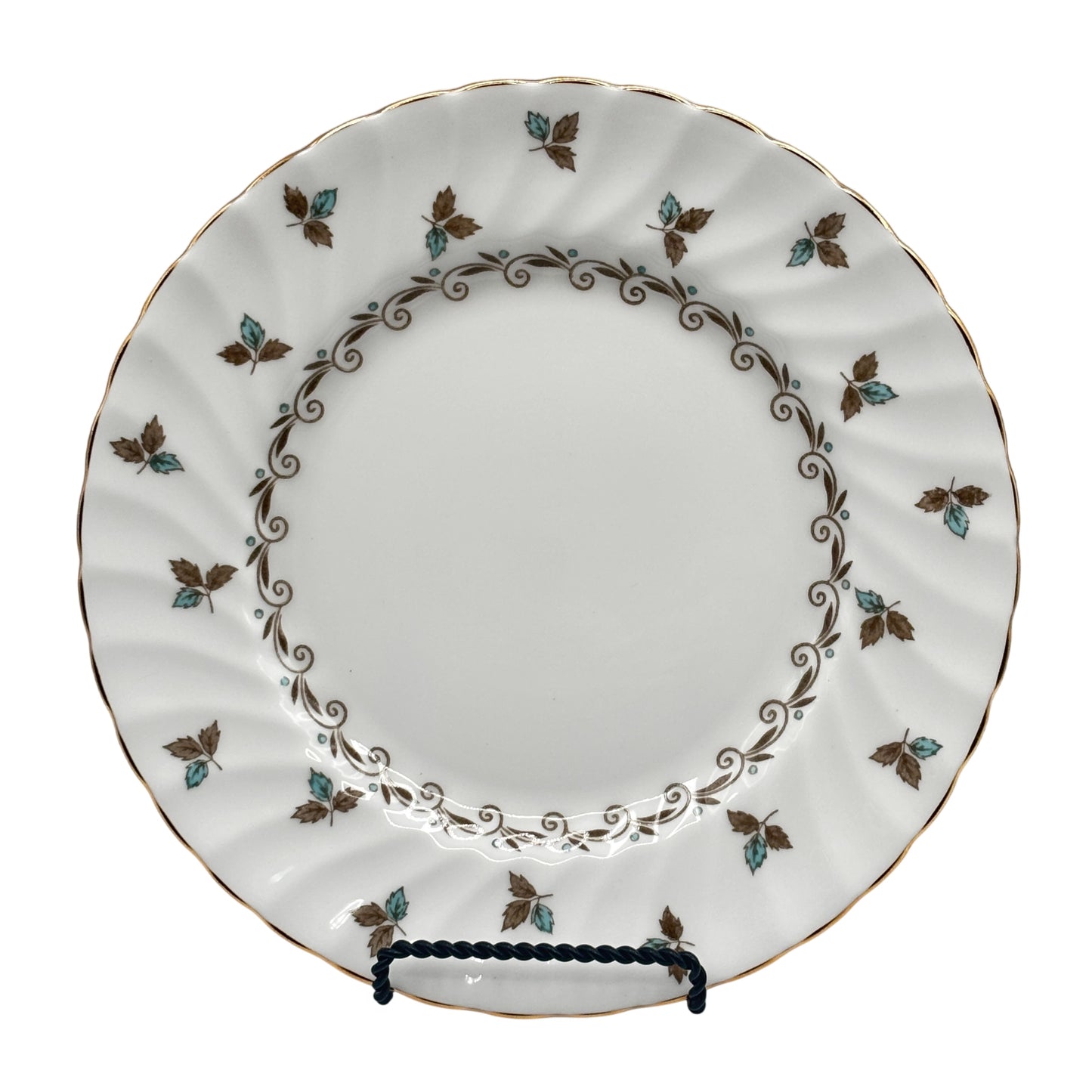 Tusscan Nanette Set of Six Salad Plates Fine English Bone China Made In England