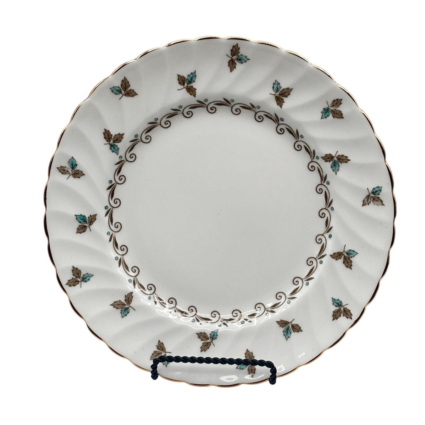 Tusscan Nanette Set of Six Salad Plates Fine English Bone China Made In England