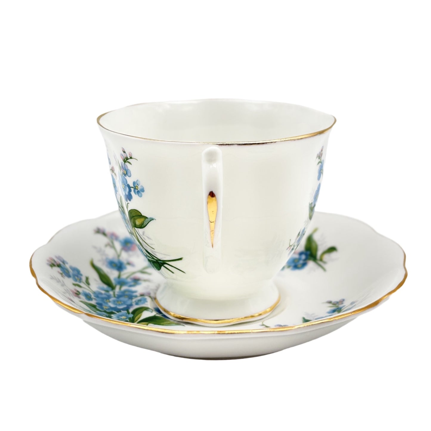 Royal Albert Tea Cup and Saucer Forget-Me-Not Pattern From The 1950's Bone China England