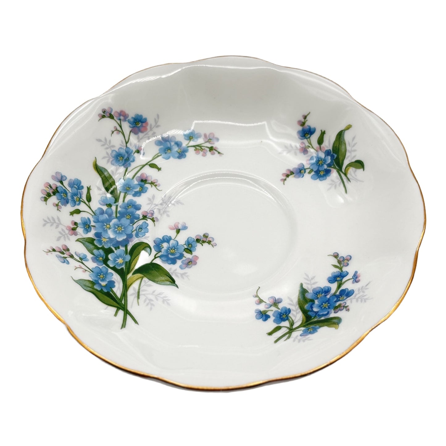 Royal Albert Tea Cup and Saucer Forget-Me-Not Pattern From The 1950's Bone China England