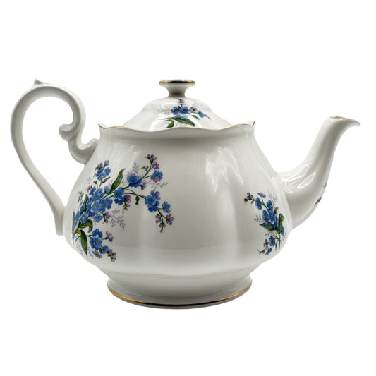 Royal Albert Large Teapot Forget-Me-Not Pattern From The 1950's Bone China England