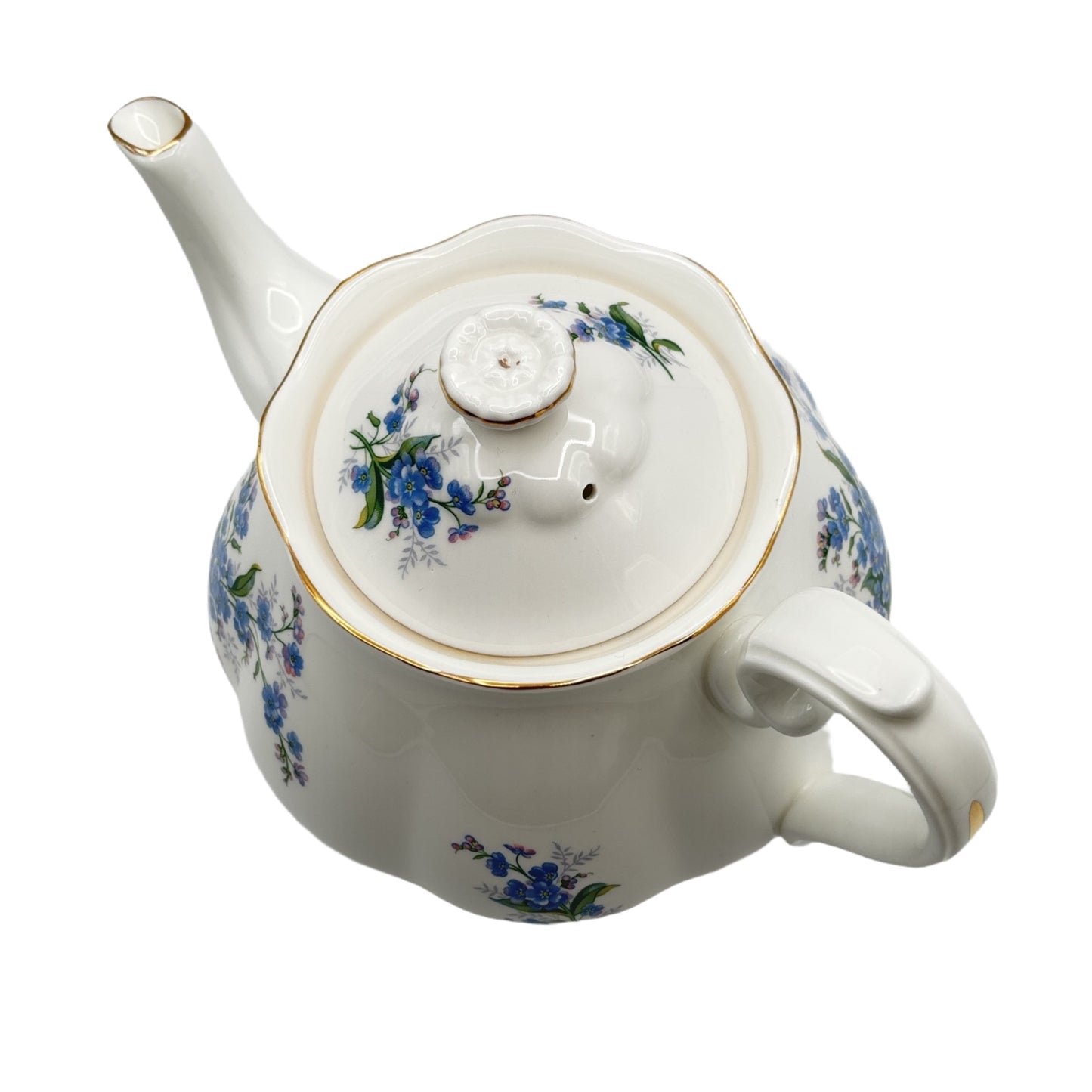 Royal Albert Large Teapot Forget-Me-Not Pattern From The 1950's Bone China England