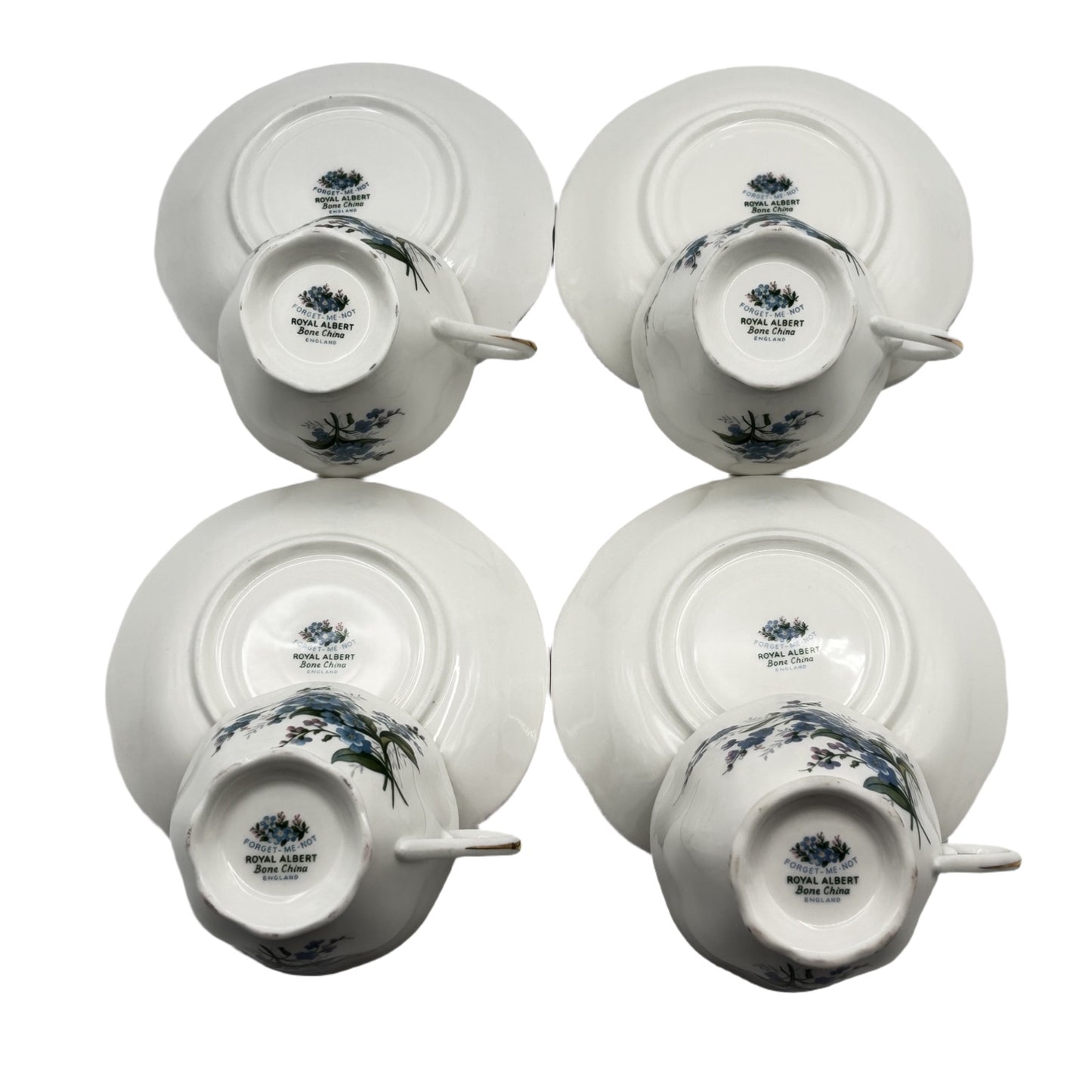 Royal Albert Tea Cup and Saucer Forget-Me-Not Pattern From The 1950's Bone China England