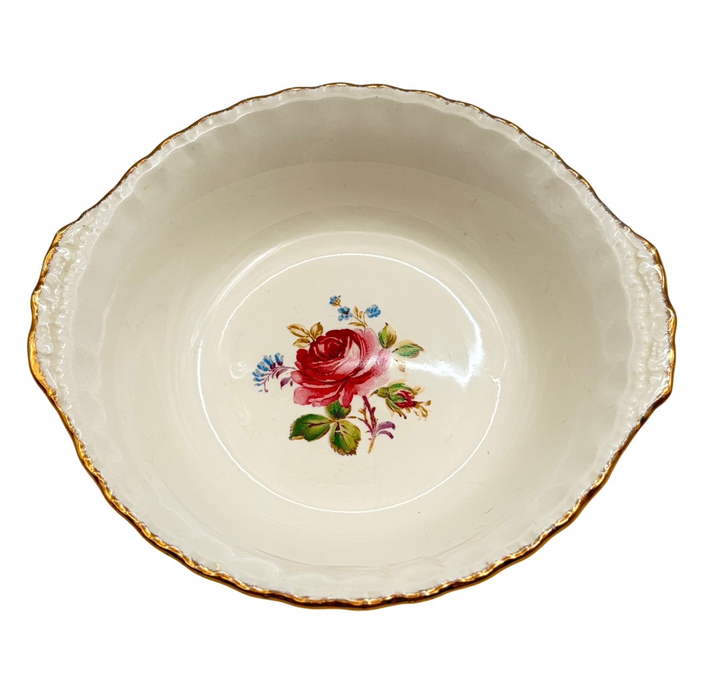 Vintage Grindley “Cream Petal” Vegetable Serving Bowl – 1954+ England