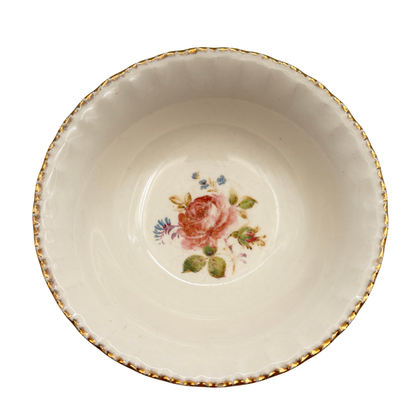 Set Of Five Soup Bowls Cream Petal by Grindley England – Vintage Elegance, 1954+