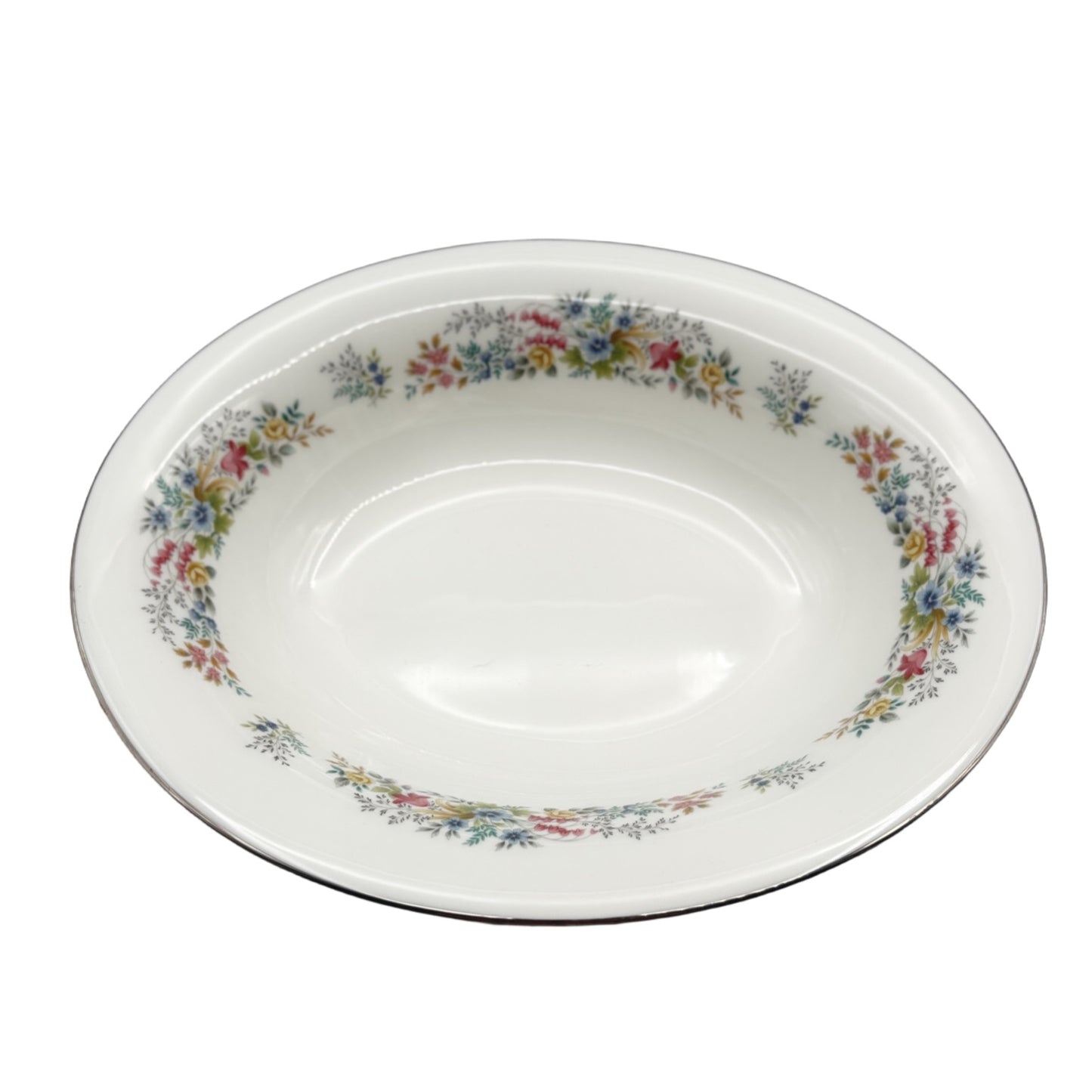 Wedgwood Aspen R4542 Oval Bowl Bone China – Made in England