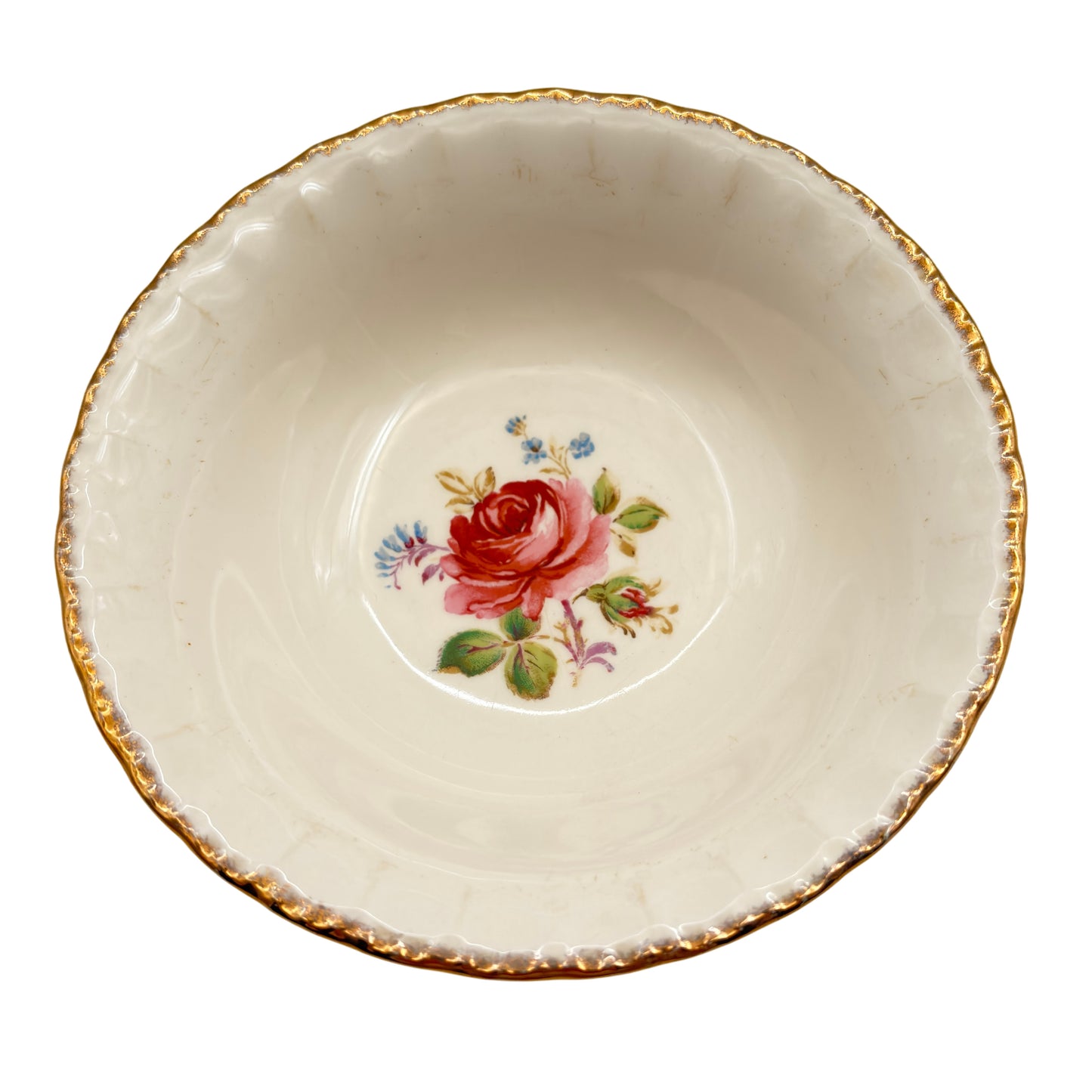 Set Of Five Soup Bowls Cream Petal by Grindley England – Vintage Elegance, 1954+