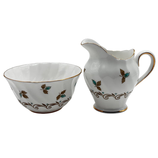 Tuscan Nanette Cream & Open Sugar Bowl Set Fine English Bone China Made In England