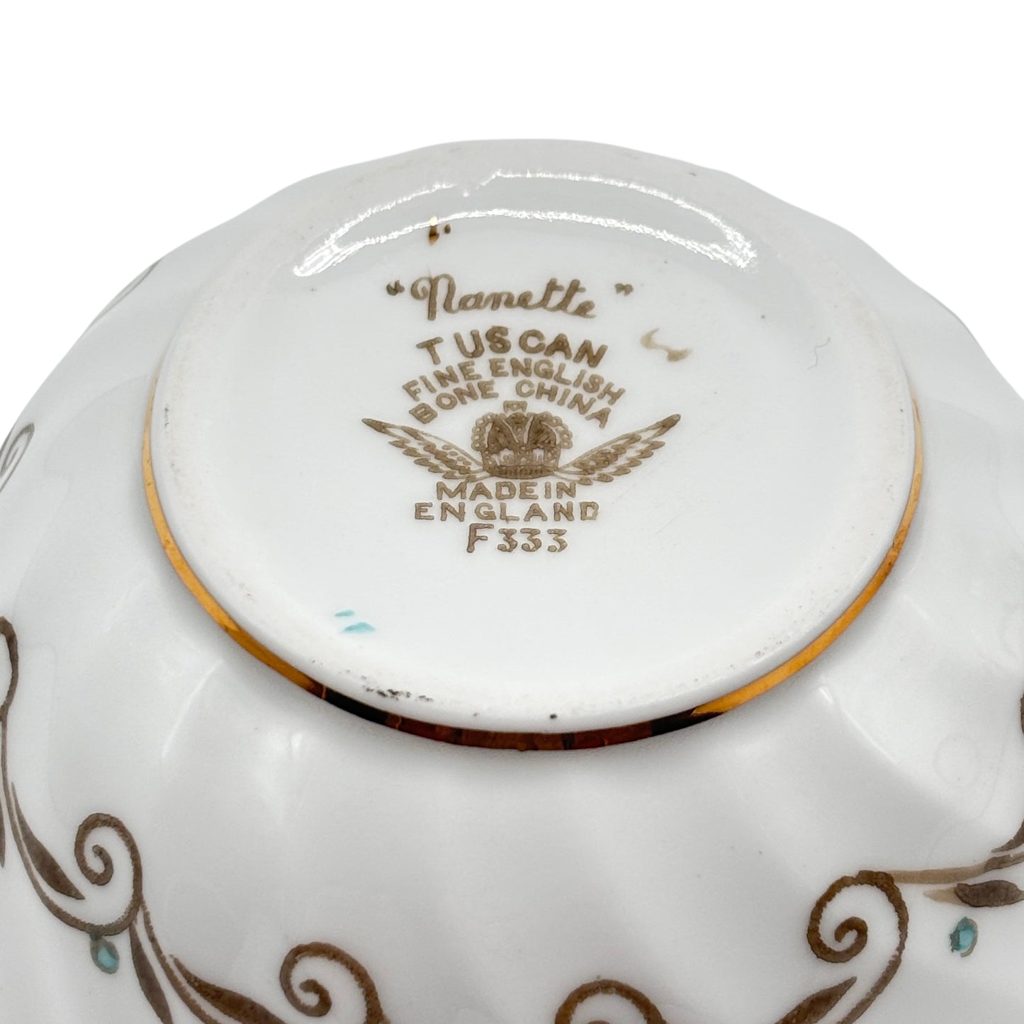 Tuscan Nanette Cream & Open Sugar Bowl Set Fine English Bone China Made In England