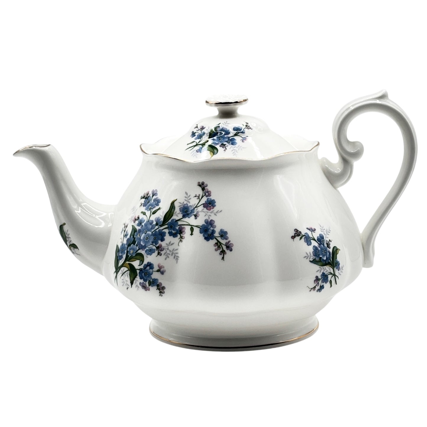 Royal Albert Large Teapot Forget-Me-Not Pattern From The 1950's Bone China England