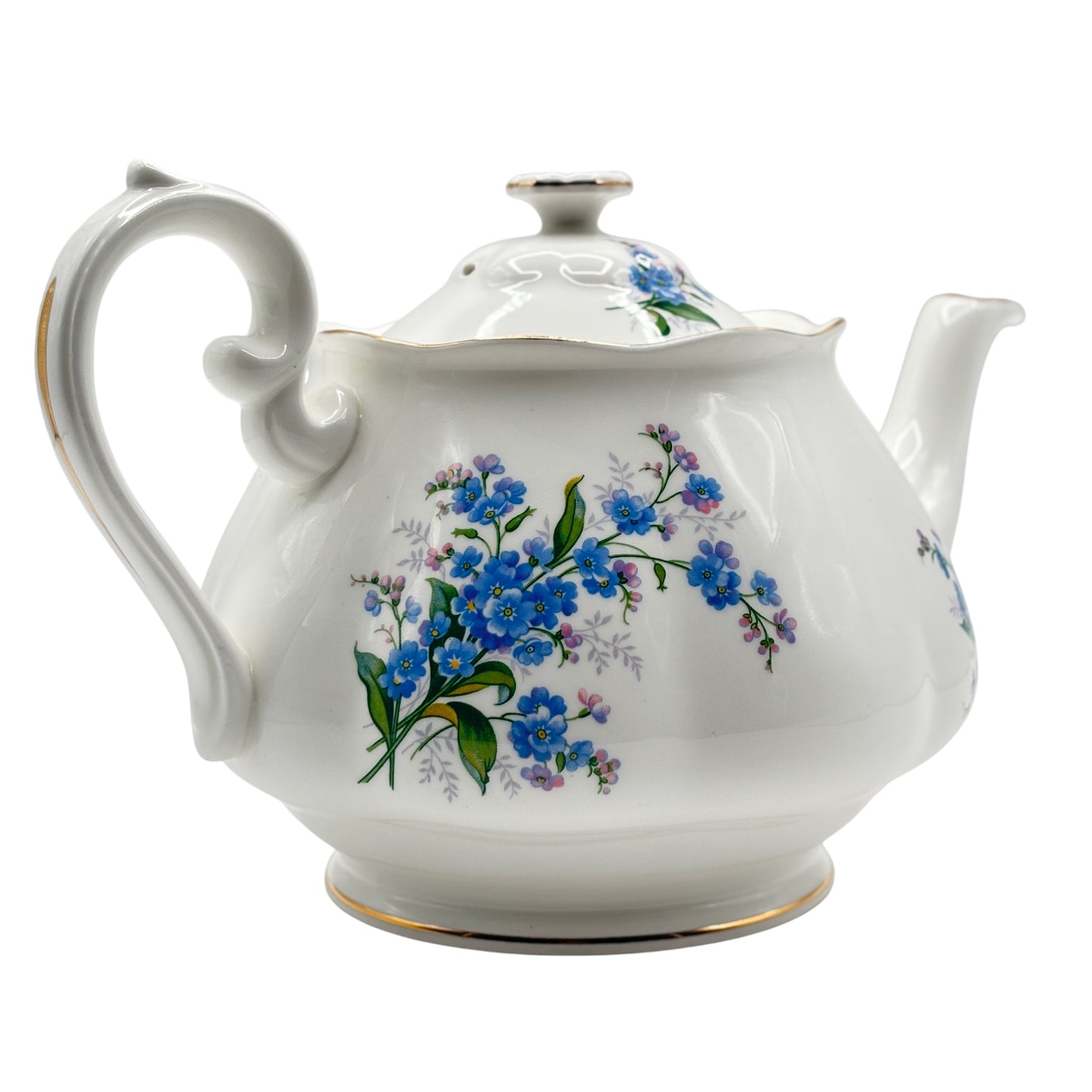 Royal Albert Large Teapot Forget-Me-Not Pattern From The 1950's Bone China England