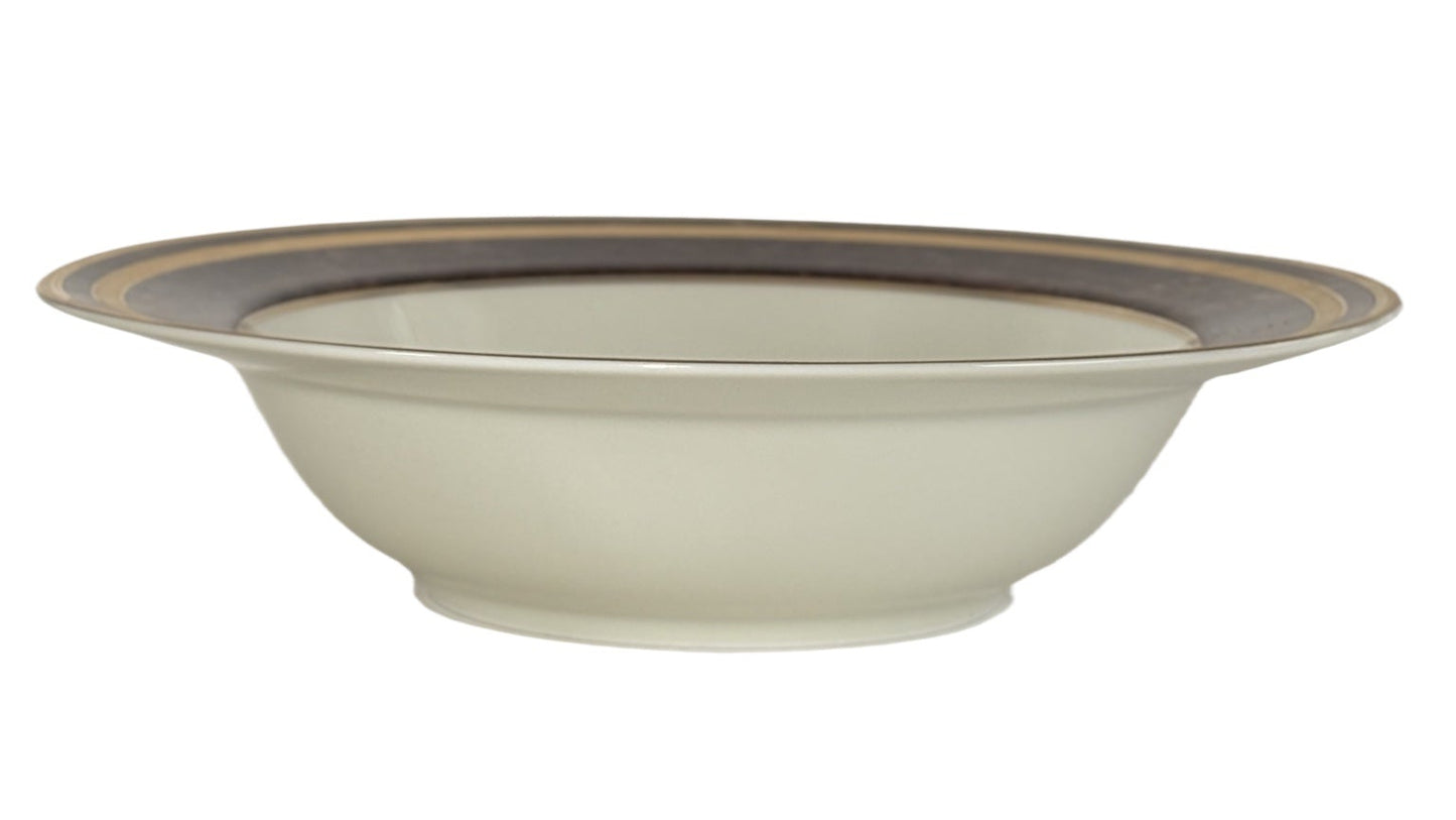 Mikasa Fine China L2222 Mahogany Florentine Rimmed Vegetable Bowl 10" Round Japan