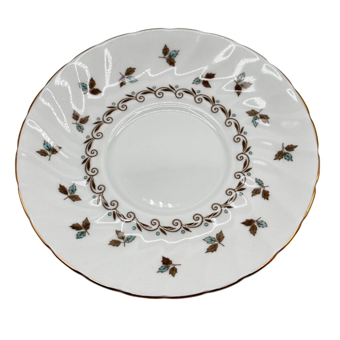 Tuscan Gravy Boat and Plate Nanette Pattern Fine English Bone China Made in England