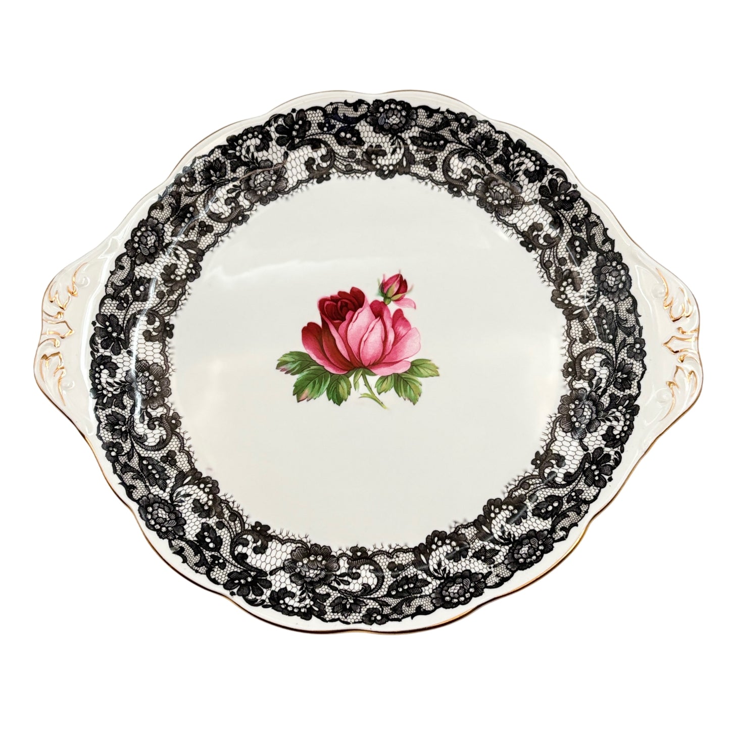 Royal Albert “Senorita” Handled Cake Plate – England, 1950s