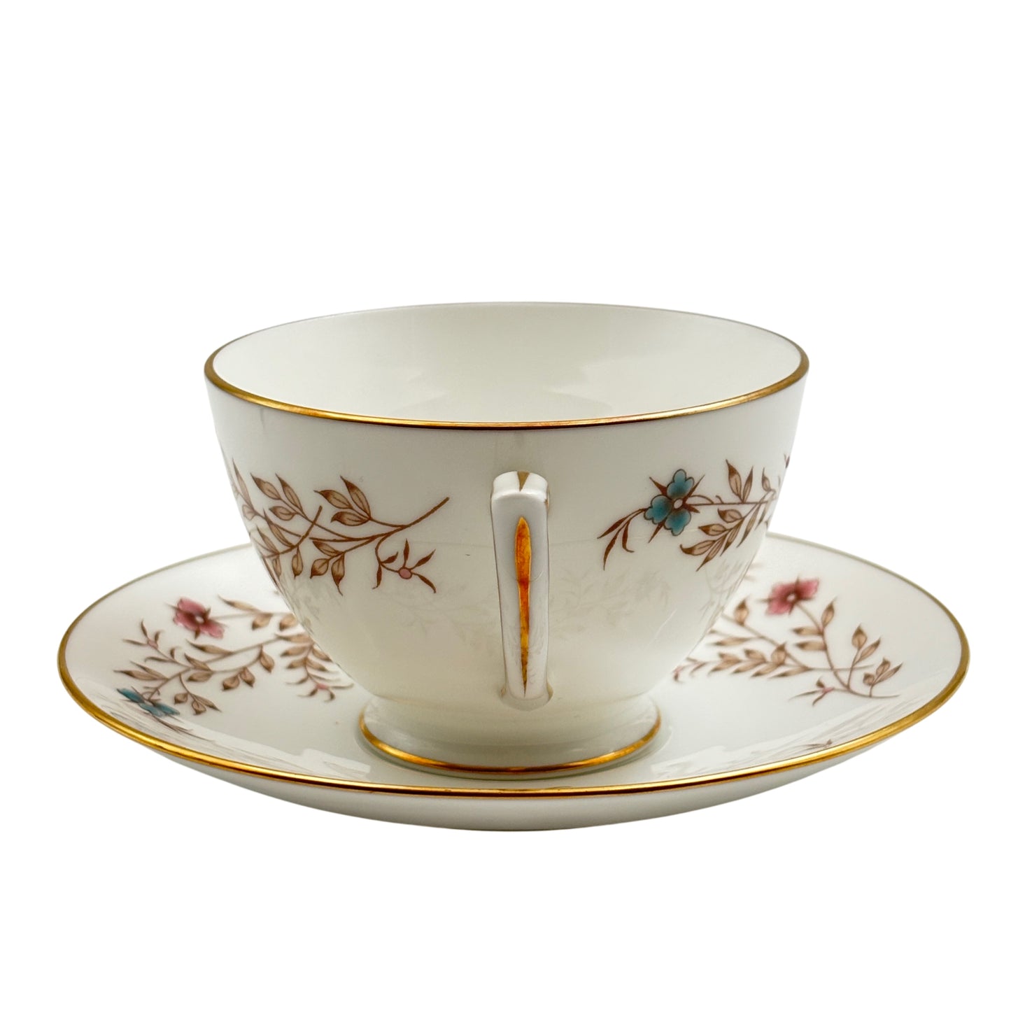 Set of Eleven	Spring Melody by Minton – Footed Cups & Saucers (Pattern S-689)