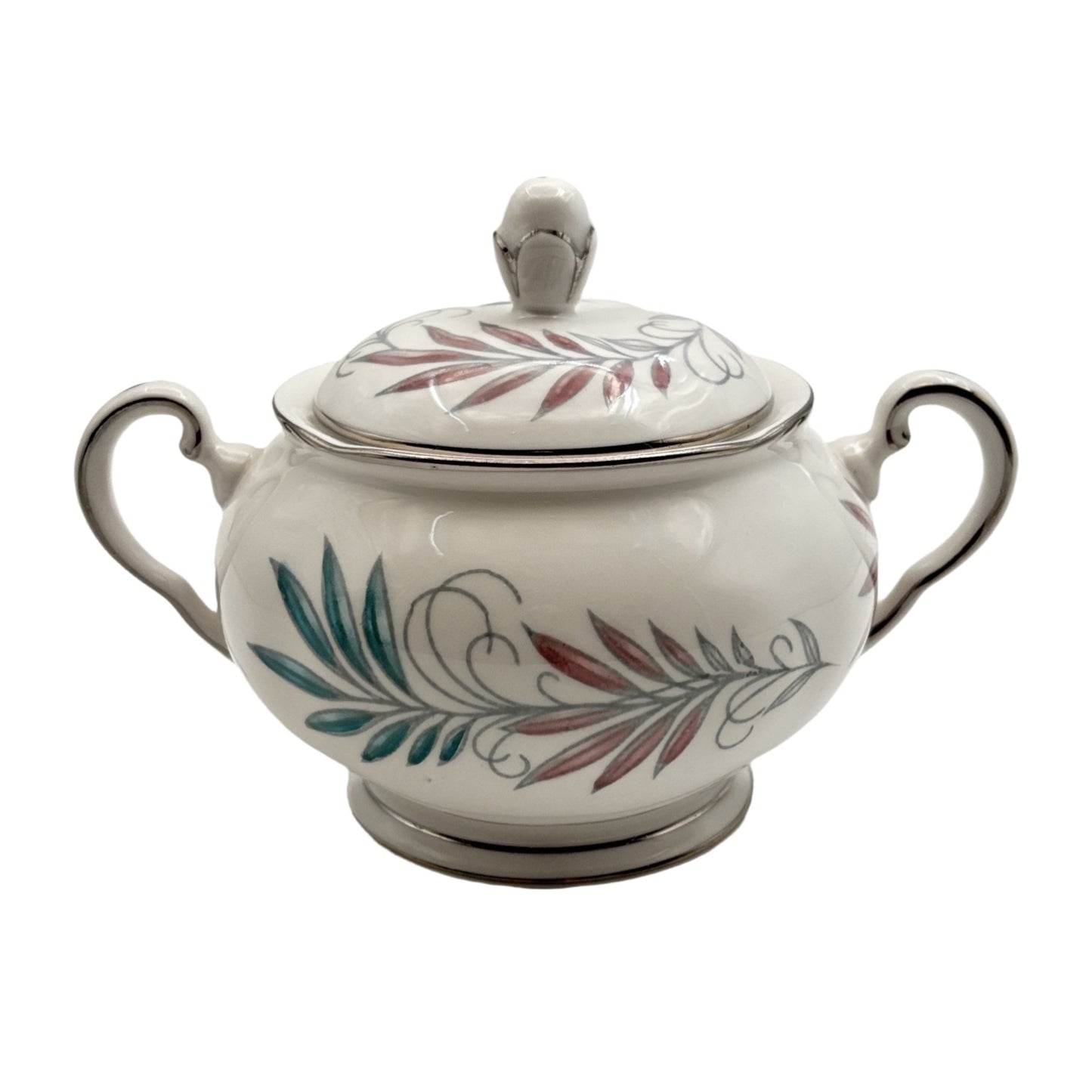 Tuscan Lyric Cream and Lidded Sugar Bowl Set Bone China Made In England