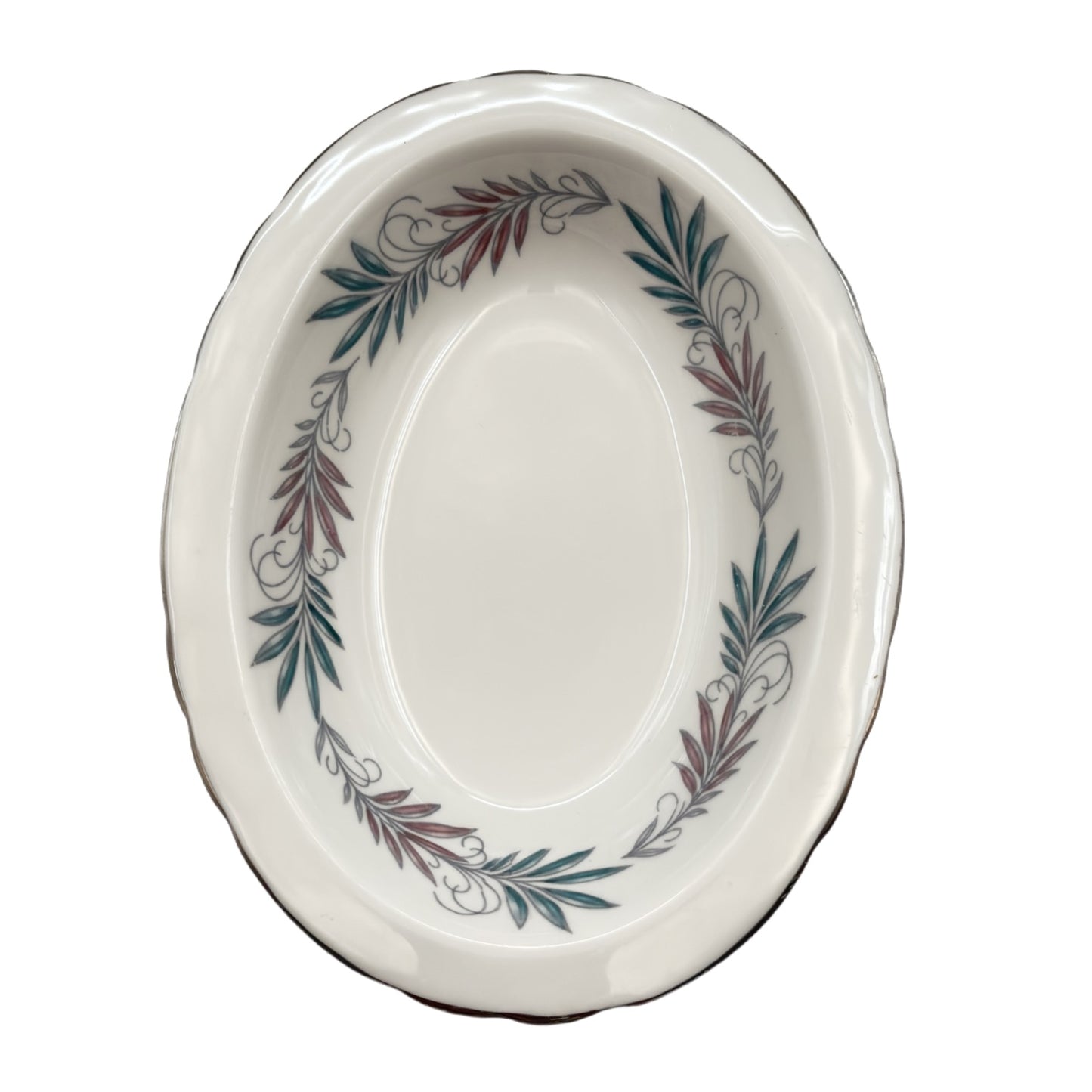 Tuscan Lryric Oval Serving Bowl Bone China Made in England