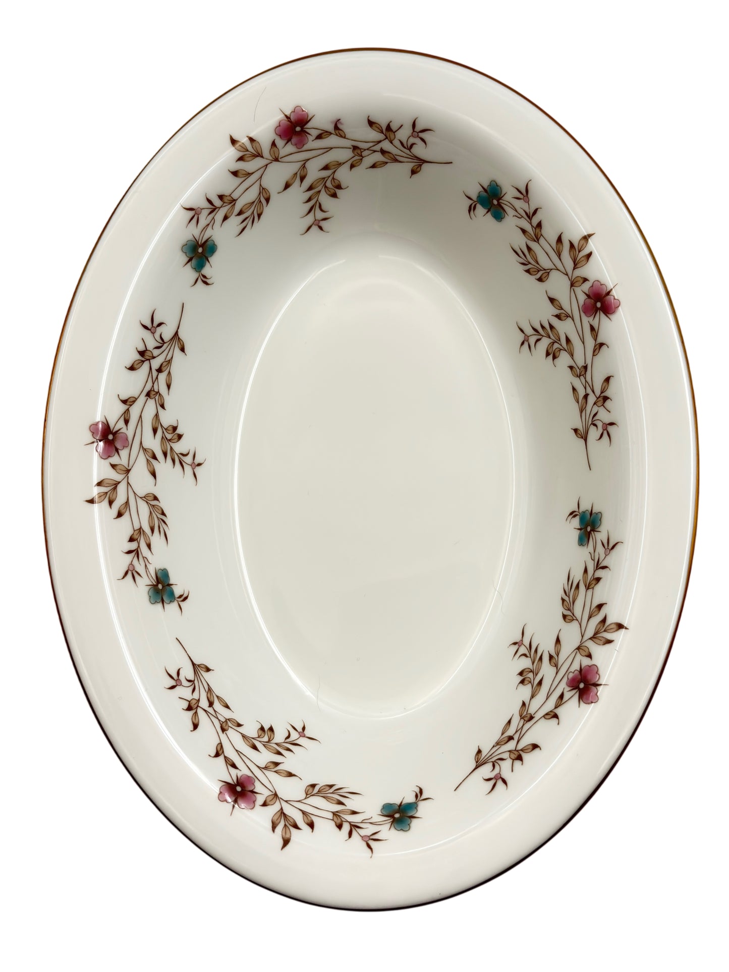 Minton Spring Melody Oval Vegetable Bowl 10 1/8" Made in England S-689