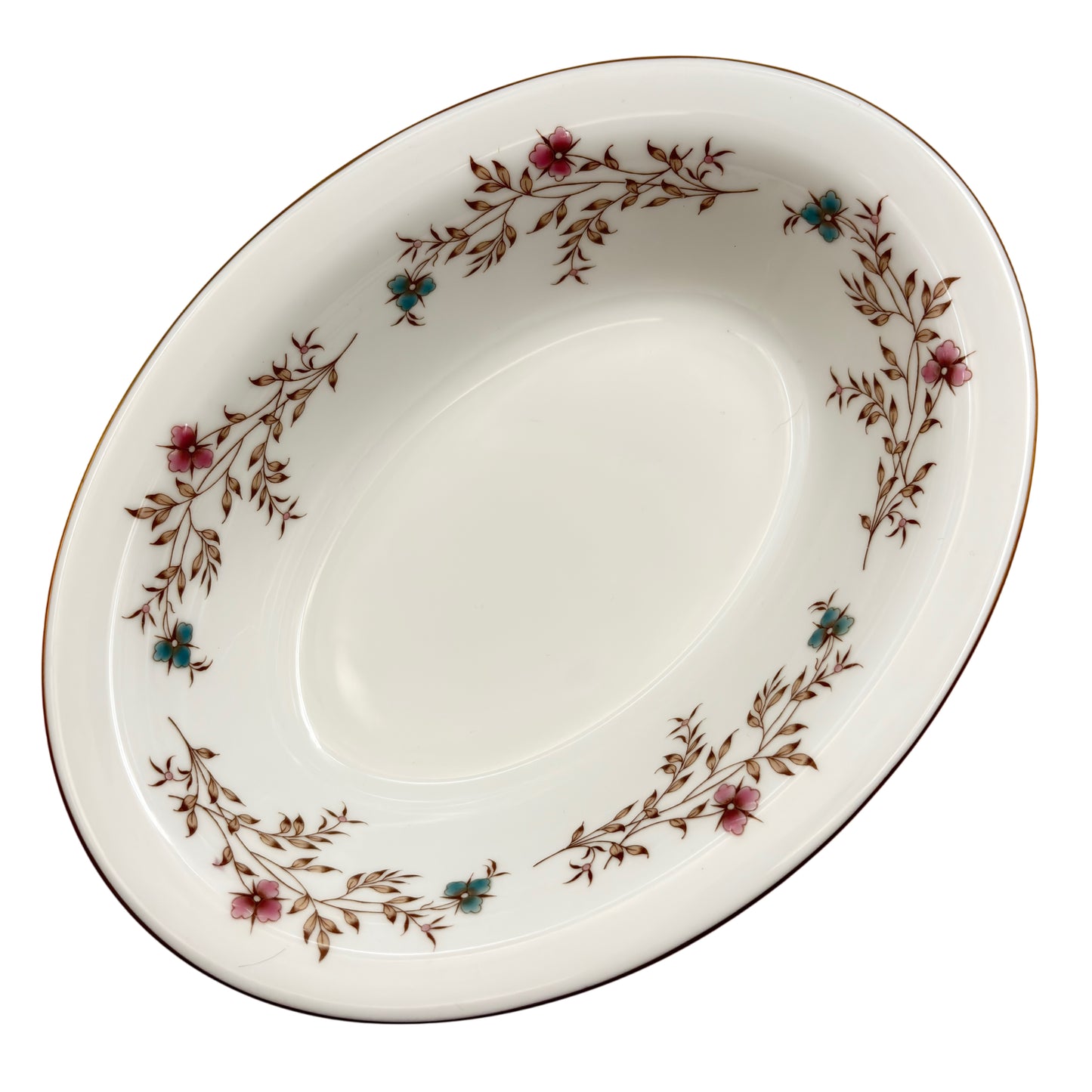 Minton Spring Melody Oval Vegetable Bowl 10 1/8" Made in England S-689