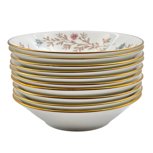 Set Of 10 Spring Melody by Minton Dessert/Fruit Bowls (Pattern S-689) Made in England